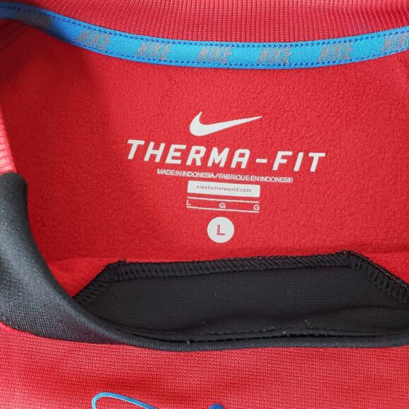 NIKE THERMA-FIT Large Swingman Crew Neck Micro- Fleece Lined L/S Sweatshirt VGUC - Picture 3 of 12